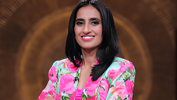 image of vineeta singh founder of sugar cosmetics and a judge on shark tank